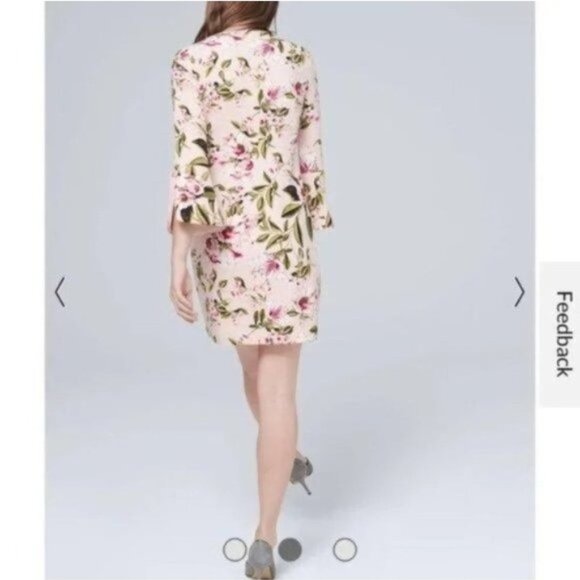 NWOT White House Black Market Petal-Sleeve Petite Shift Dress - Picture 3 of 3
